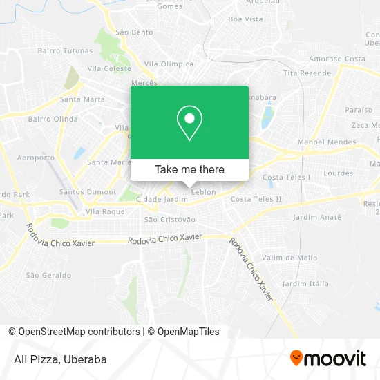 All Pizza map