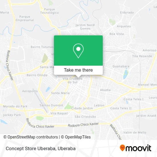 Concept Store Uberaba map