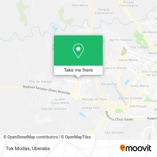 Tok Modas map