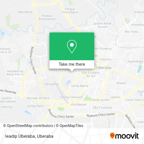 Ieadip Uberaba map
