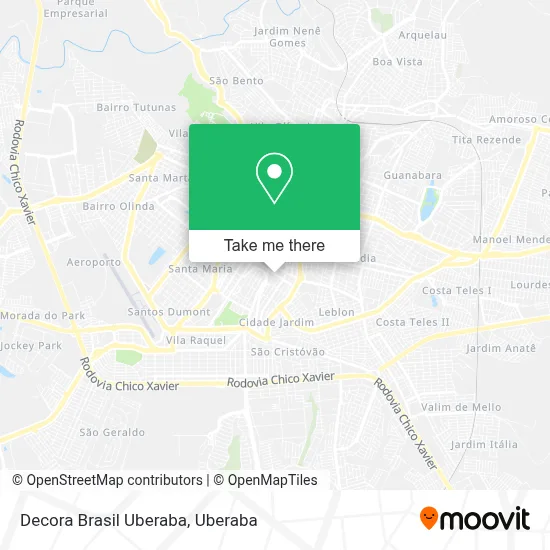 Decora Brasil Uberaba map