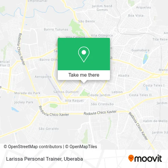 Larissa Personal Trainer map
