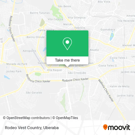Rodeo Vest Country map