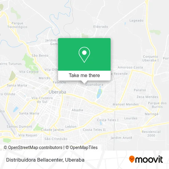 Distribuidora Bellacenter map