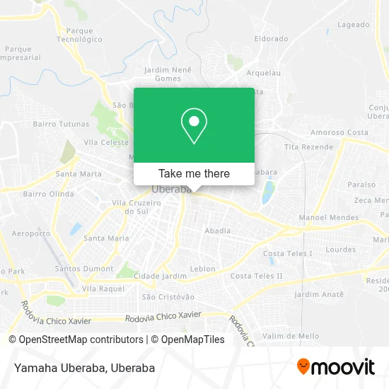 Yamaha Uberaba map