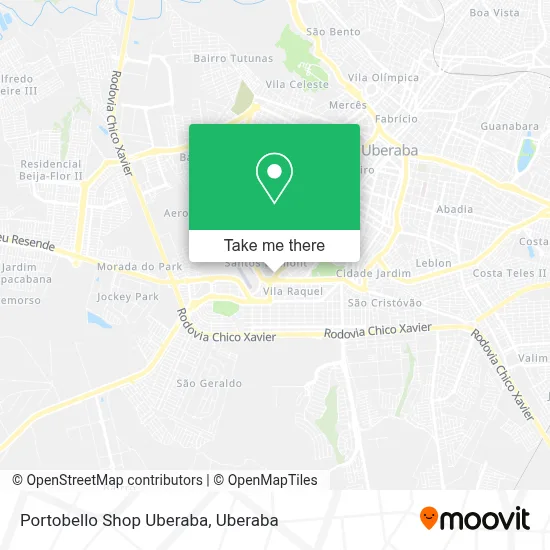 Portobello Shop Uberaba map