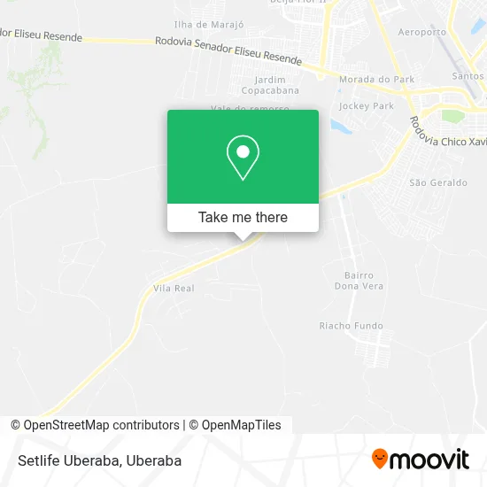 Setlife Uberaba map