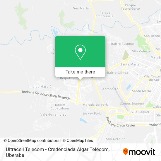 Ultracell Telecom - Credenciada Algar Telecom map
