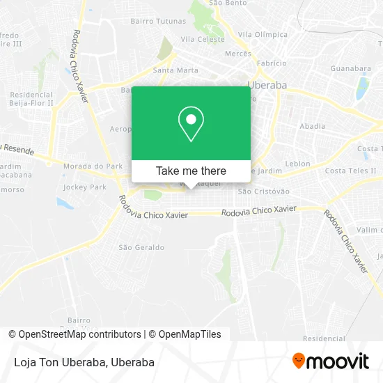Loja Ton Uberaba map