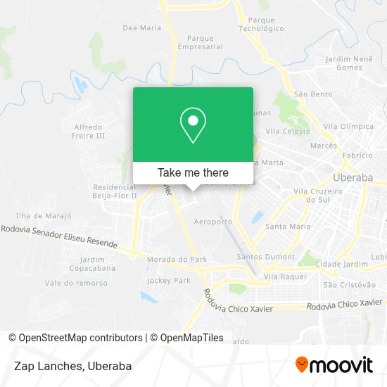 Zap Lanches map