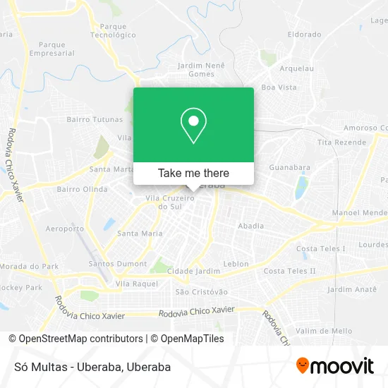 Só Multas - Uberaba map