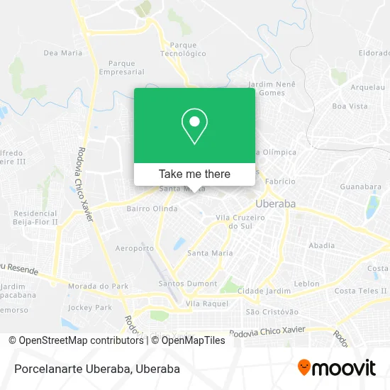 Porcelanarte Uberaba map
