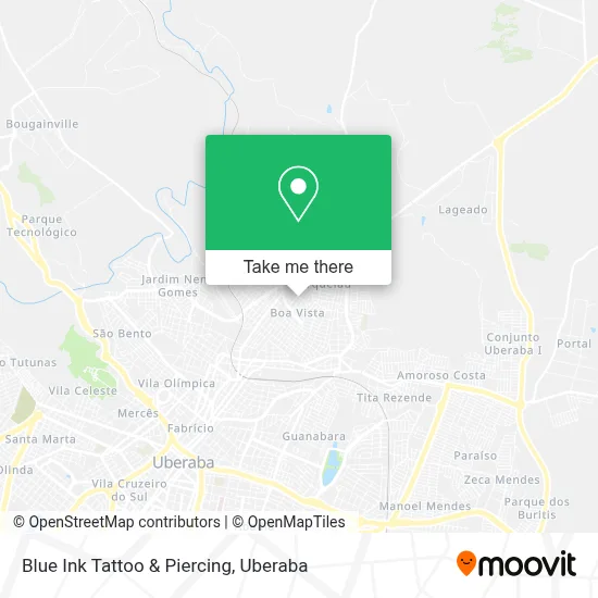 Blue Ink Tattoo & Piercing map