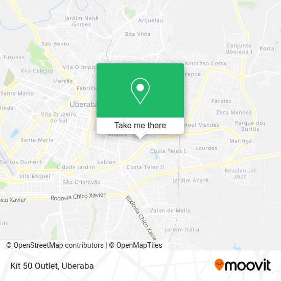 Kit 50 Outlet map