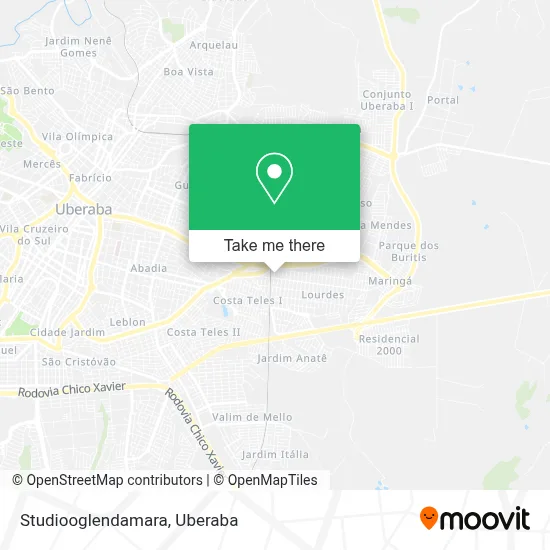 Studiooglendamara map
