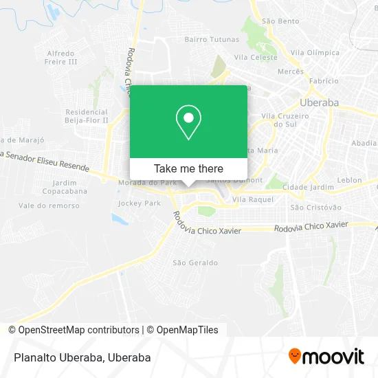Planalto Uberaba map