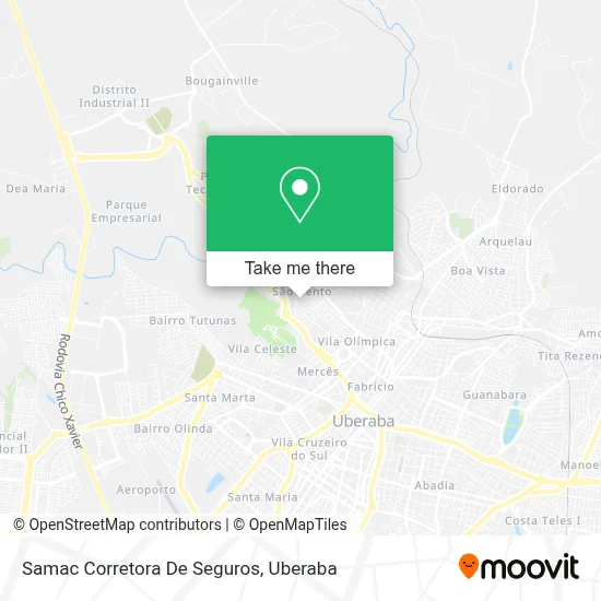 Samac Corretora De Seguros map