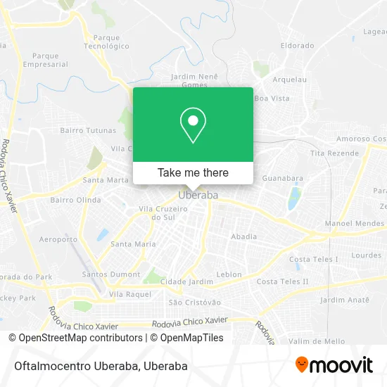 Oftalmocentro Uberaba map