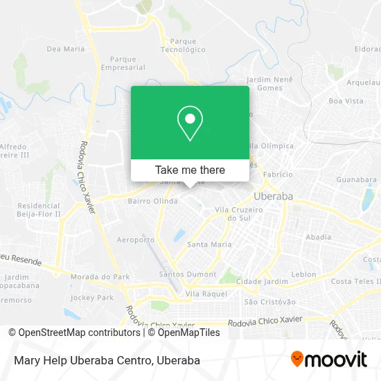 Mary Help Uberaba Centro map