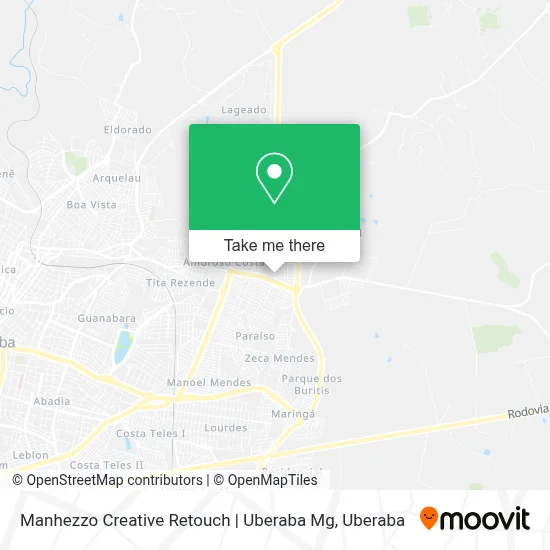 Manhezzo Creative Retouch | Uberaba Mg map