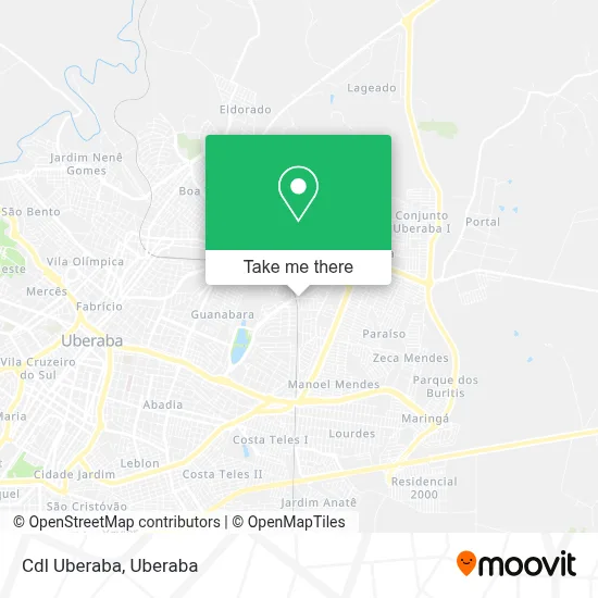 Cdl Uberaba map