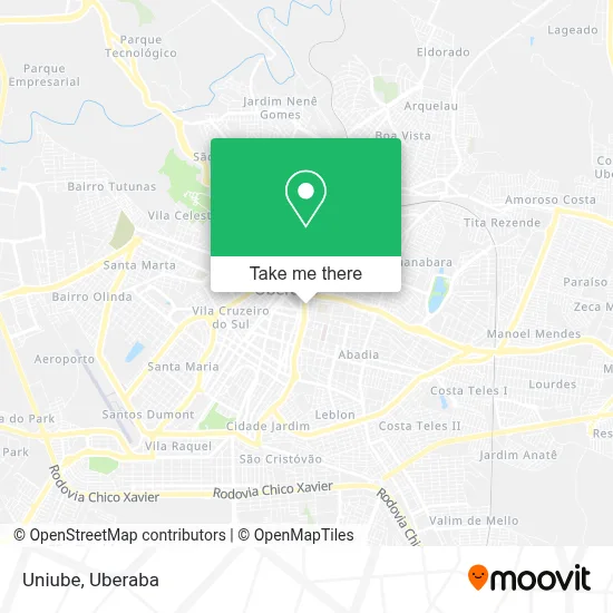 Uniube map