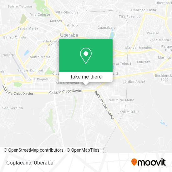 Coplacana map