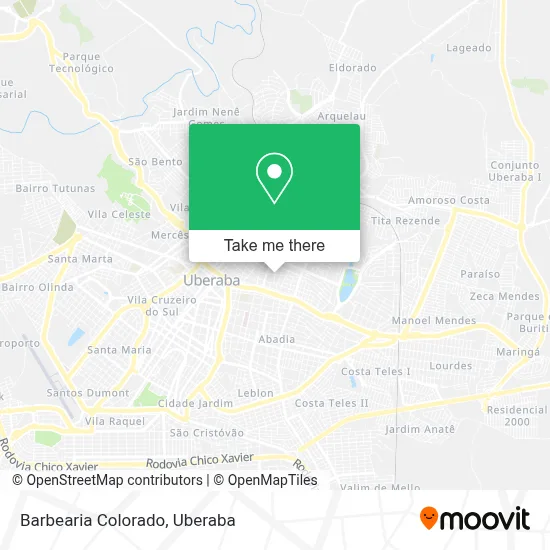 Barbearia Colorado map