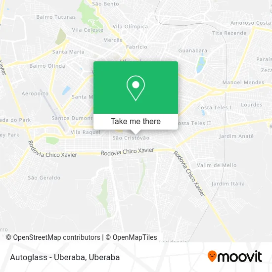 Autoglass - Uberaba map