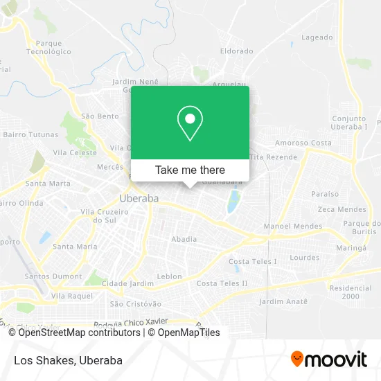 Los Shakes map