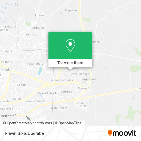 Flavin Bike map