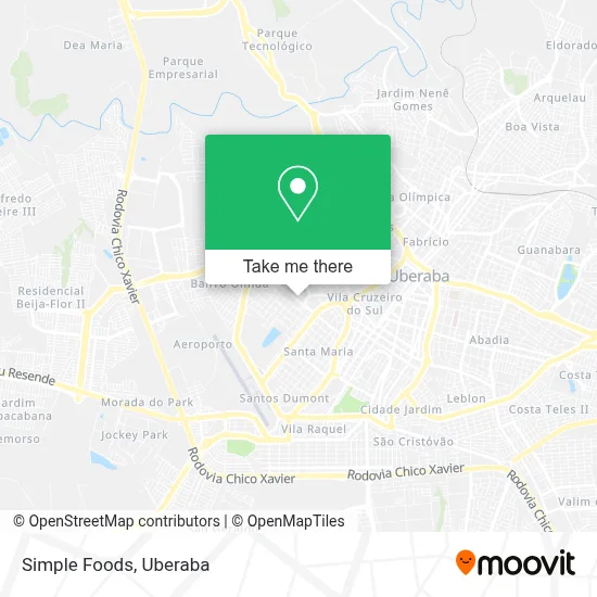 Simple Foods map