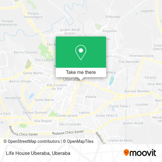 Life House Uberaba map
