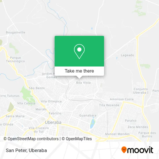San Peter map