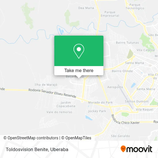 Toldosvision Benite map