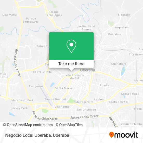 Negócio Local Uberaba map