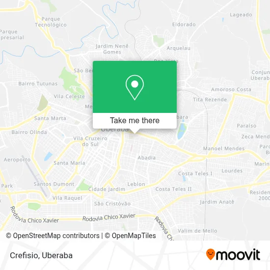 Crefisio map