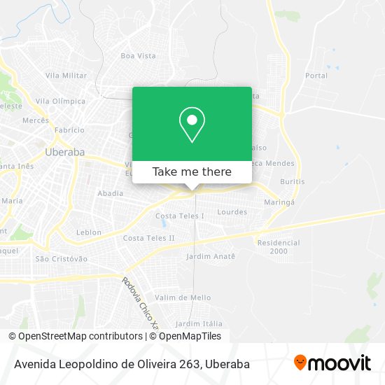 Avenida Leopoldino de Oliveira 263 map