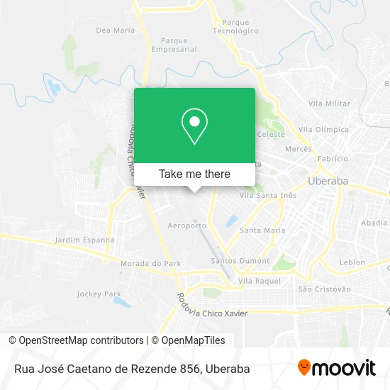 Rua José Caetano de Rezende 856 map