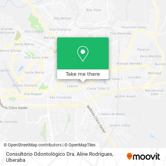 Consultório Odontológico Dra. Aline Rodrigues map