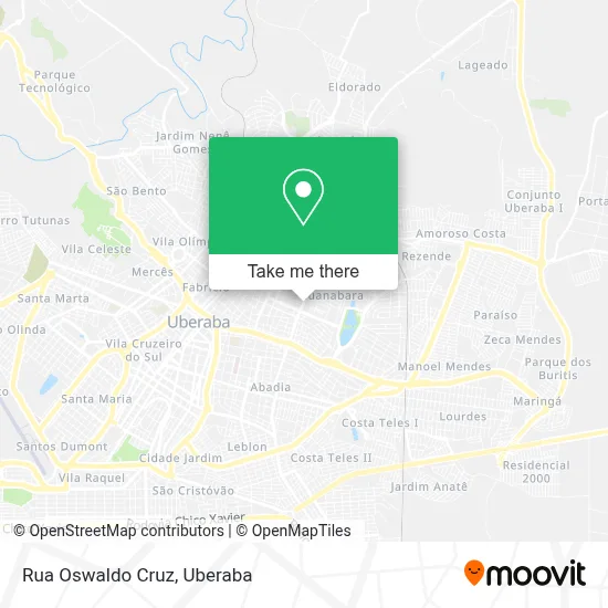 Rua Oswaldo Cruz map