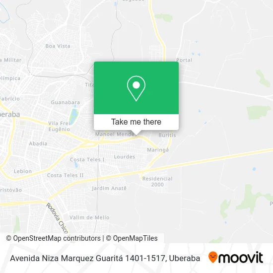Avenida Niza Marquez Guaritá 1401-1517 map
