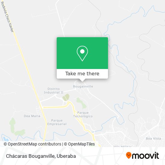 Chácaras Bouganville map