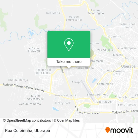 Rua Coleirinha map