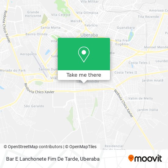 Bar E Lanchonete Fim De Tarde map