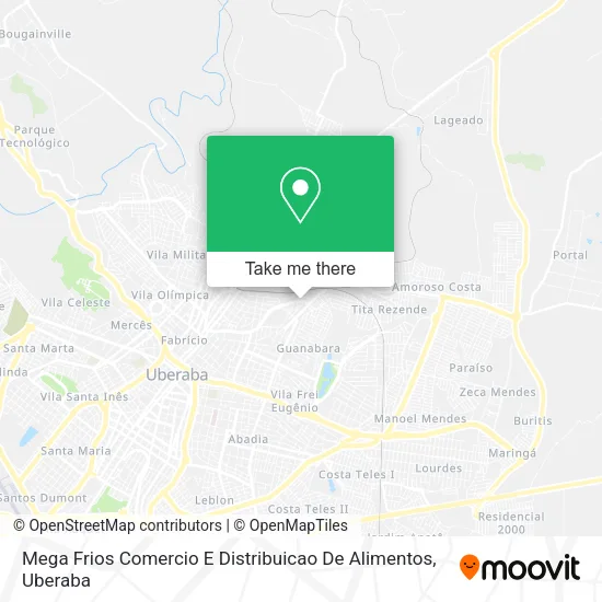 Mega Frios Comercio E Distribuicao De Alimentos map