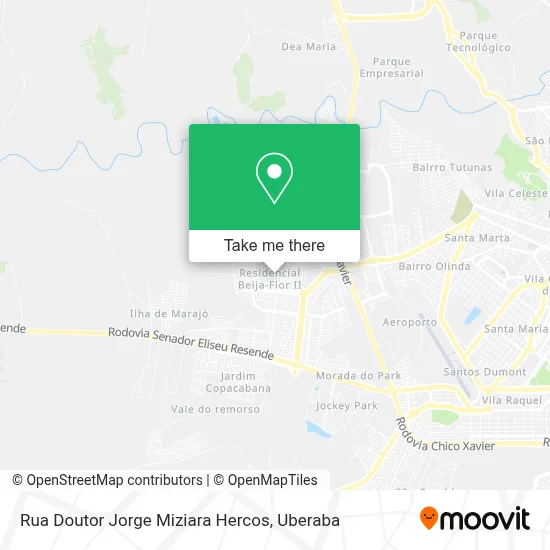 Rua Doutor Jorge Miziara Hercos map