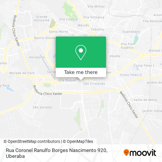 Rua Coronel Ranulfo Borges Nascimento 920 map