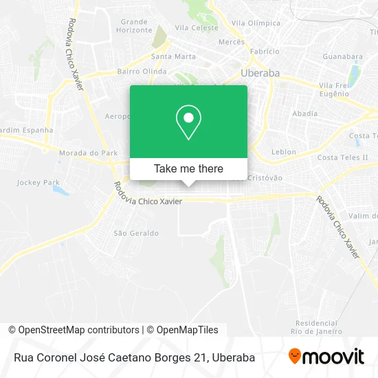 Rua Coronel José Caetano Borges 21 map