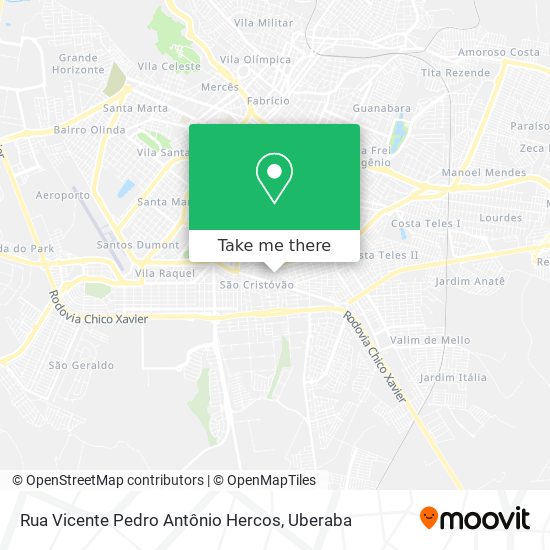 Rua Vicente Pedro Antônio Hercos map